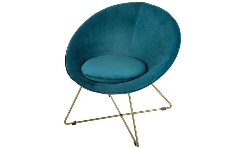 Fauteuil Bleu Canard