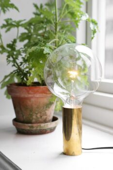 Gold Lampe dorée Diy